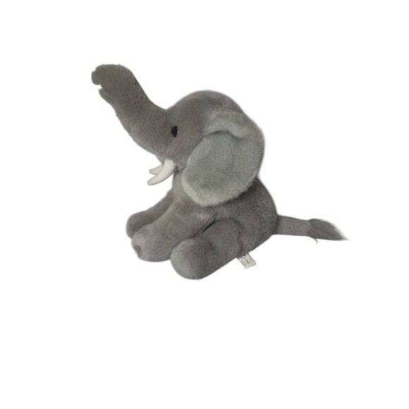 1992 MJC International Med Grey Soft Elephant Stuffed Animal Vintage Plush Toy - Picture 4 of 16